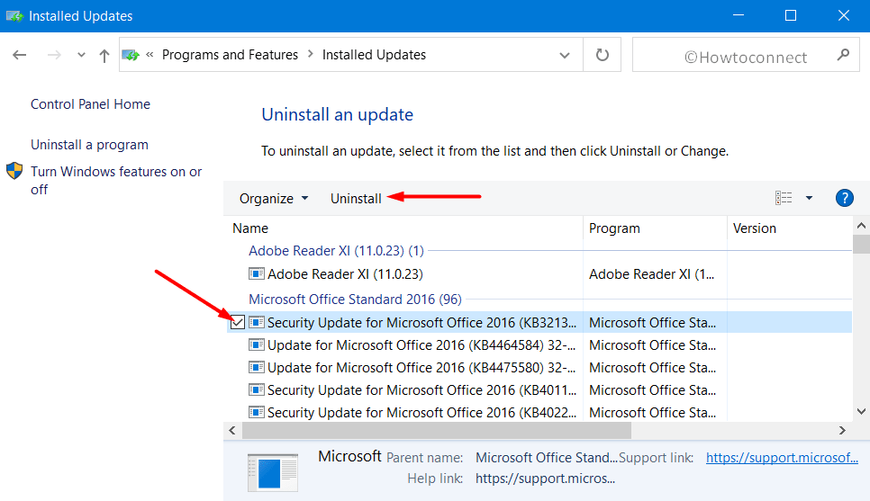 Uninstall Defective Windows Update Pic 2
