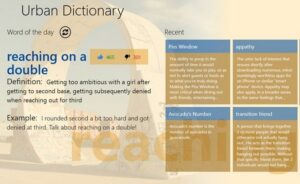 Urban dictionary Windows 8