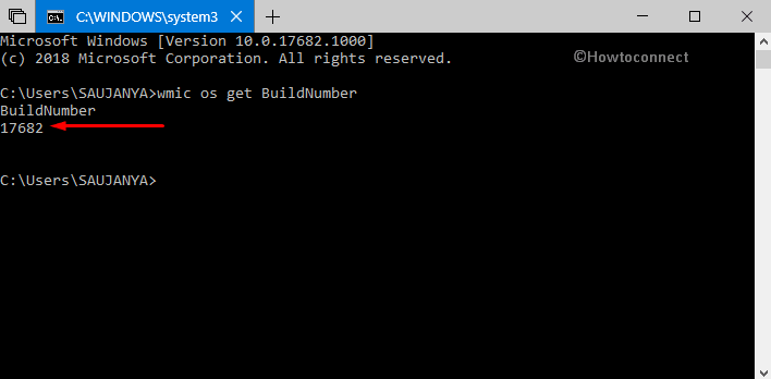 Use Command Prompt to Find Build Number Pic 7