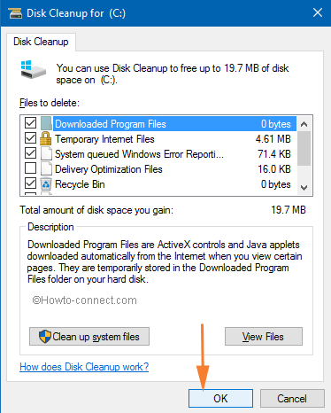 use disk cleanup