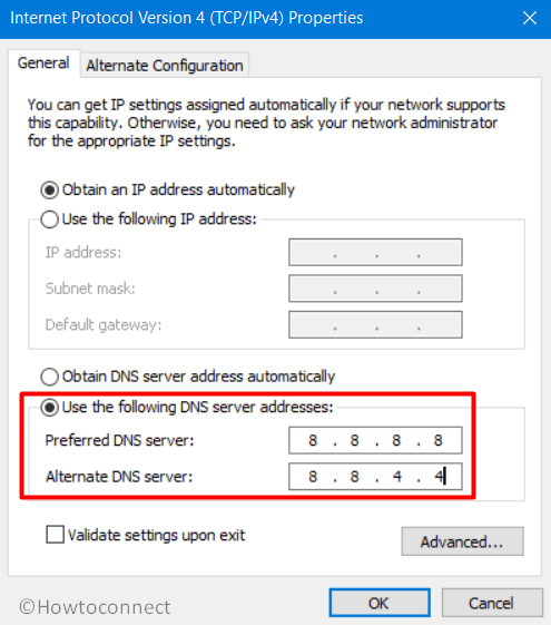 Use Google DNS servers in Windows 11 or 10 Pic 6