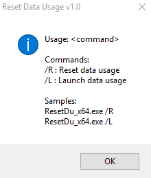 Use Reset Data Usage v1.0 to Delete Internet Data Expense in Windows 10 image 6