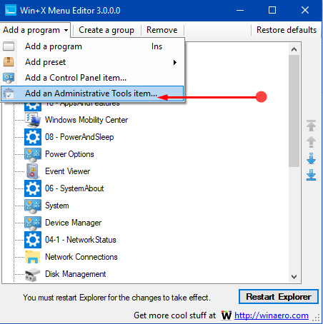 Use Win+X Menu Editor v3.0 in Windows 10 Pics 6