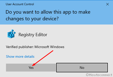 User account control yes button