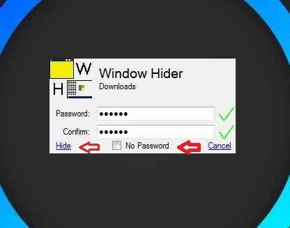 window hider set password