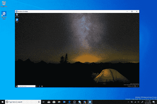 Windows 10 1903 - Windows Sandbox