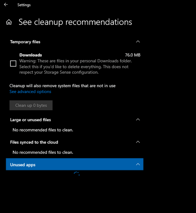 Windows 10 21H2 disk cleanup recommendations
