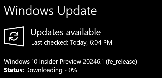 Windows 10 Build 20246
