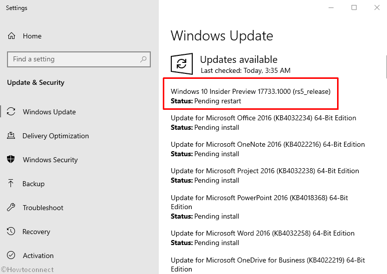 Windows 10 Insider Preview Build 17733 Redstone 5 Changes and Fixes Details