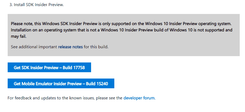 Windows 10 SDK Preview Build 17758 Details