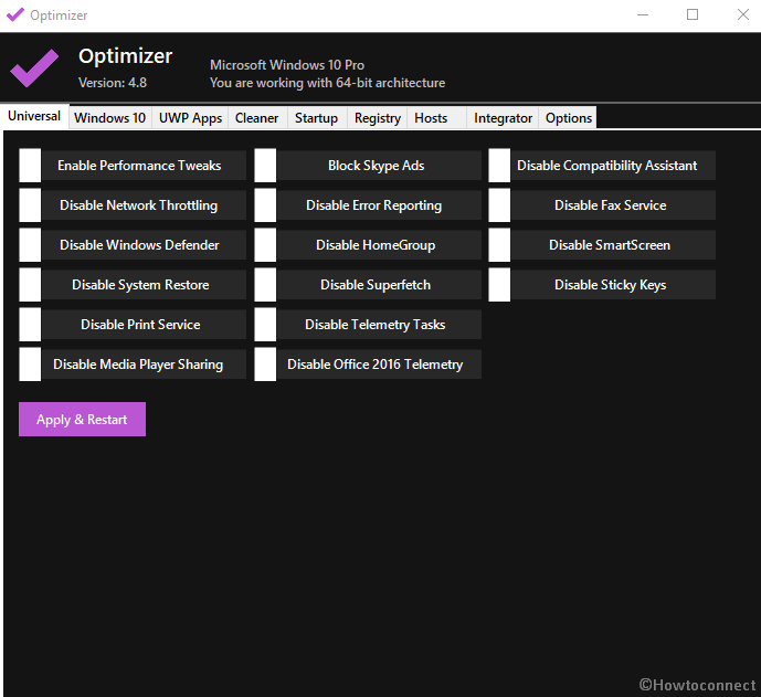 Windows 10 Services Optimizer