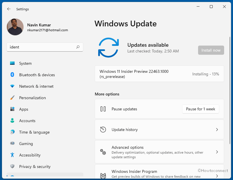 Windows 11 Build 22463.1000