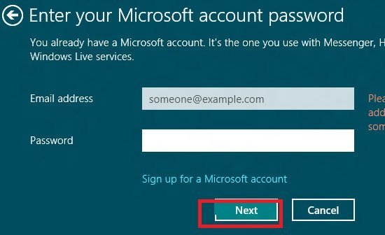 windows 8 change local account tips