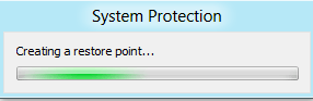 System Restore in Windows 10, 8 and set new Restore Points