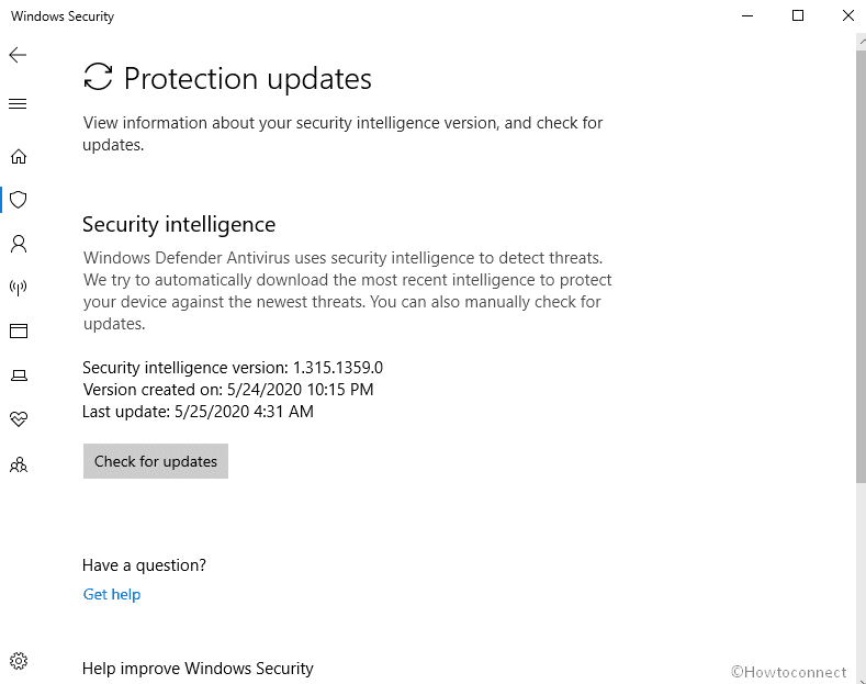 Windows Defender Definition Update 1.315.1359.0
