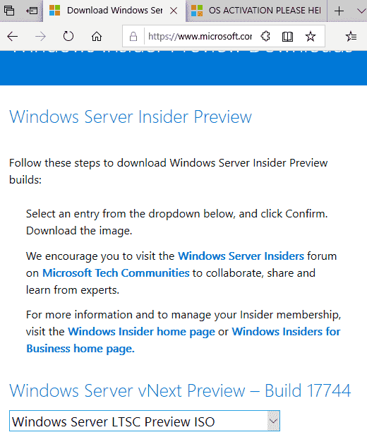 Windows Server 2019 Insider Preview Build 17744 Improvements and Features