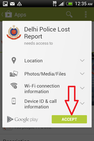 How to use Delhi Police Lost Report Android App on Phone
