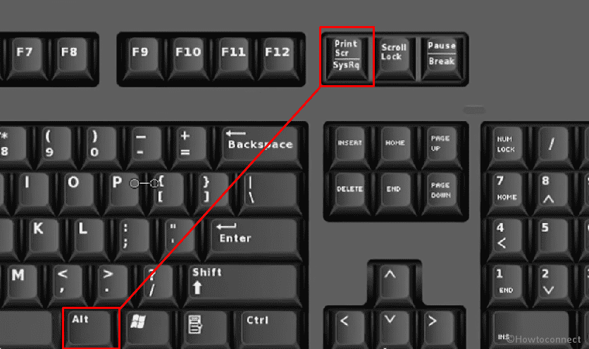 alt + print screen keyboard shortcut