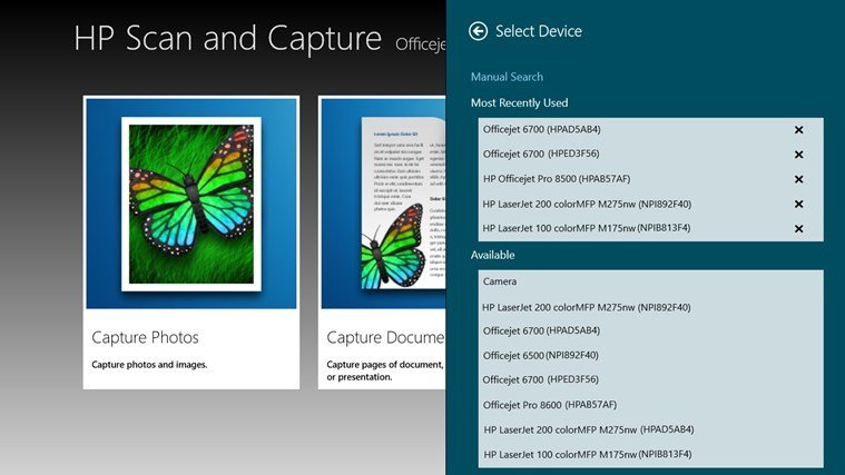 automaic detect supported printer from list