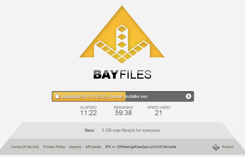 bay files sharing website