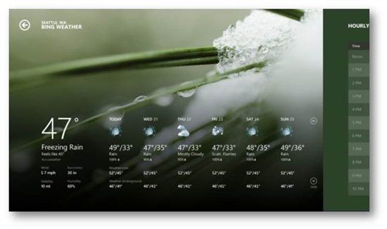 bing weather app for windows 8