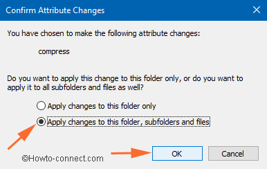 check box against apply changes to this folder, subfolders, and files