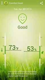 check comfort level in galaxy s4