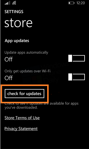 How to Check and Install App Updates in Windows Phone 8.1