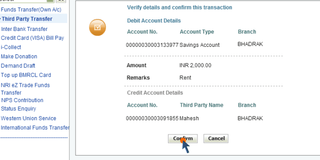 How to Pay Money to SBI Account of Others Using NetBanking