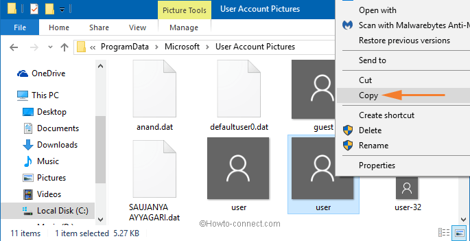 Windows 10 - How to Remove Account Picture