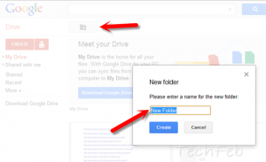 create new folder in google drive
