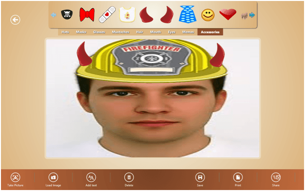 Funny Face Windows 8 App - Edit Friend Photo in Funniest way