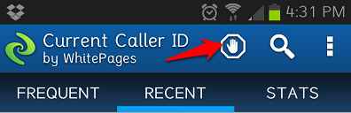 current called id by white pages app