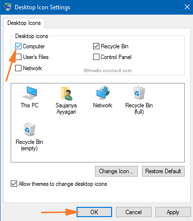 Bring This PC icon on Windows 10 Desktop Quickly