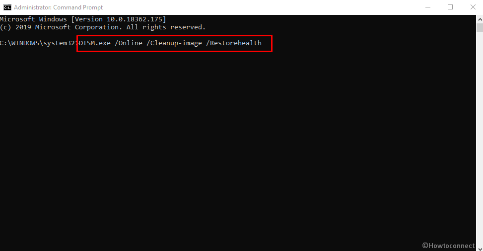 dism tool in command prompt administrator windows 10
