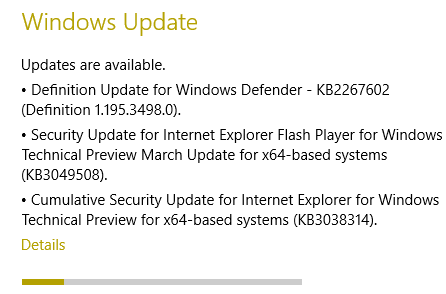 downloading windows update on windows 10 pc