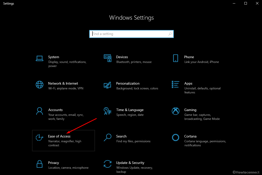 ease of access in windows settings-min