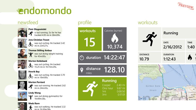 endomondo app for windows 8