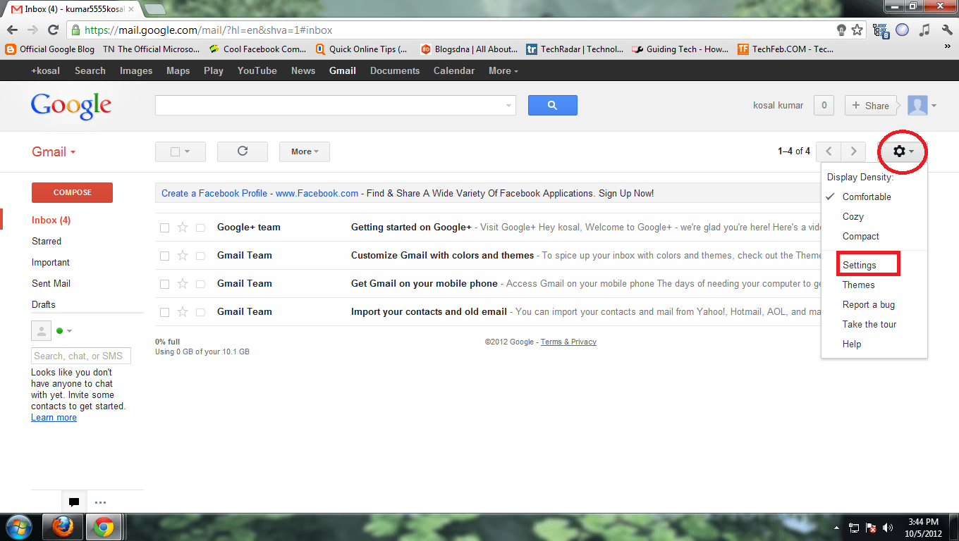 gmail setting image