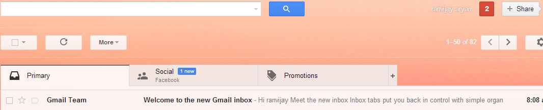 gmail tabbed inbox