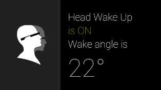 google glass head wake up