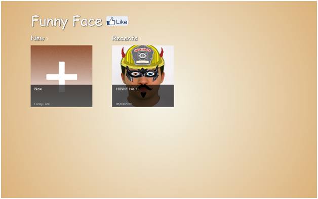 Funny Face Windows 8 App - Edit Friend Photo in Funniest way