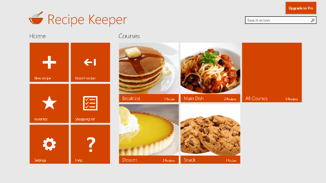 Recipe Keeper Windows 8 App – Organize and Store your Recipes