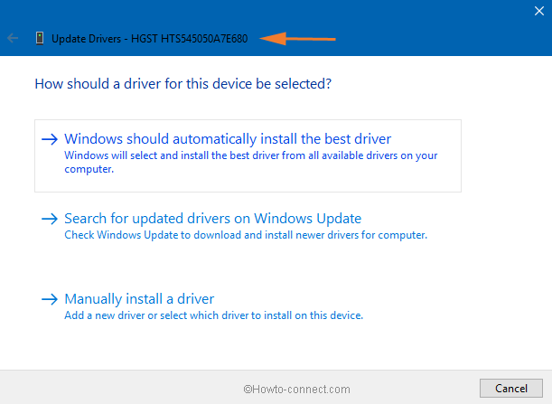 how do you want to search for driver software option