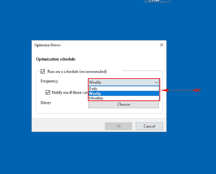 how to change defragment schedule image 4