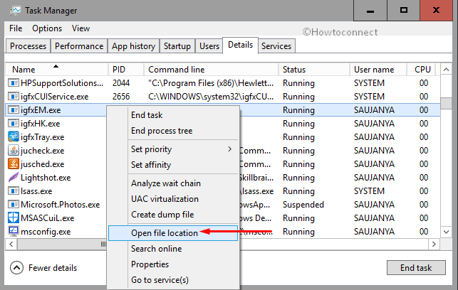 igfxEm.exe in Windows 10 - What is it and How does Work Pic 3