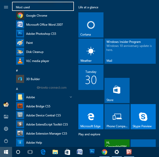 How to Change Color and Size of Start Menu on Windows 10