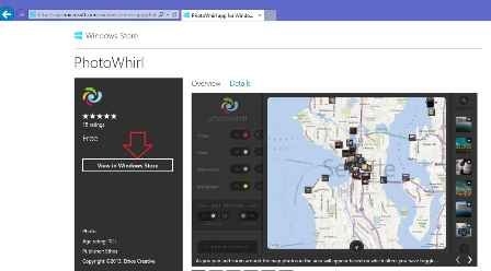 install photowhirl app on windows 8