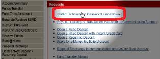 instant transaction password icici