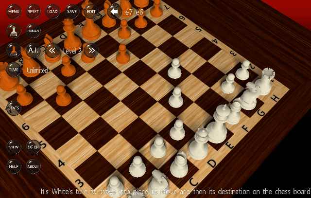 3D Chess Windows 8 App - Play Against Computer, Human, AI